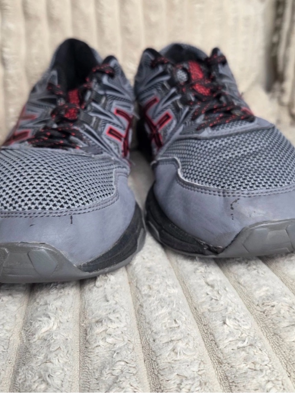 ASICS Gel-Venture 8 Men's Grey Red Trail Runners Size 10 - Picture 8 of 8